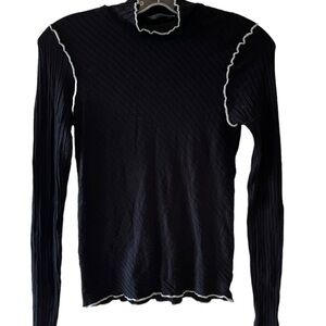 Zara Long Sleeved Black Top Size XS